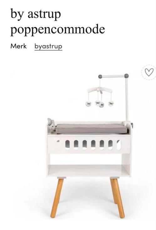 Poppencommode by Astrup, Kinderen en Baby's, Speelgoed | Houten speelgoed, Zo goed als nieuw, Meubelstuk of Keukentje, Ophalen