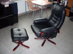 fauteuil relax vintage, Maison & Meubles, Fauteuils, Cuir, Scandinave, Utilisé, Enlèvement ou Envoi