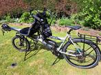 tandem :Hase bike elektrische met bijrijden vooraan, Fietsen en Brommers, Vering, Minder dan 10 versnellingen, Zo goed als nieuw