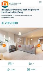 Woning met 3 slaapkamers en tuin in Heist-op-den-Berg, Immo, Huizen en Appartementen te koop, 3 kamers, Heist op den Berg, Provincie Antwerpen