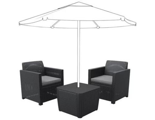 Extension salon de jardin "Merano" graphite - Allibert : 145, Hobby en Vrije tijd, Knutselen, Nieuw, Gereedschap of Accessoires