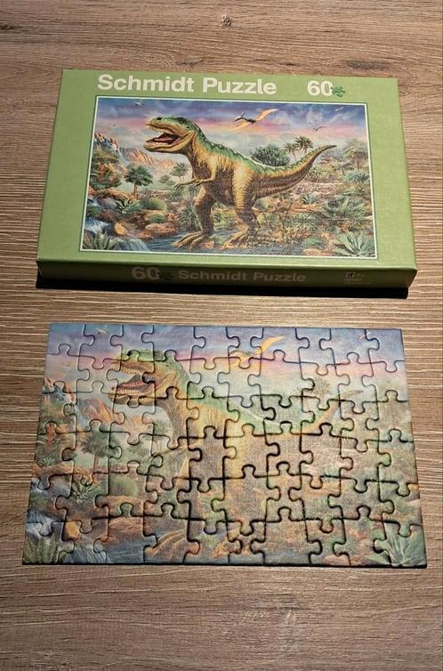 Mini puzzel Dinosaurus T-Rex van Schmidt, 60 stuks, Kinderen en Baby's, Speelgoed | Kinderpuzzels, Zo goed als nieuw, Ophalen of Verzenden