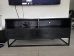 Tv-meubel zwart, Ophalen, 100 tot 150 cm, Zo goed als nieuw, Minder dan 100 cm
