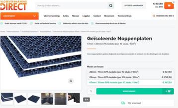 vloerverwarming - Noppenplaten beschikbaar voor biedingen
