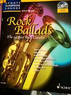 Rock Ballads – Altsaxofoon 14 hits met cd, Muziek en Instrumenten, Bladmuziek, Ophalen of Verzenden, Zo goed als nieuw, Rock en Metal