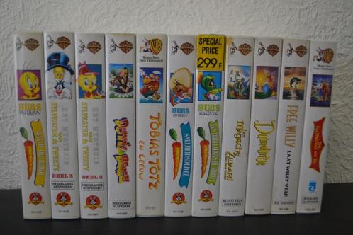 Films Tweety, Titi, Space Jam e.a. 11xWarner Bross, 3xLT, Cd's en Dvd's, VHS | Kinderen en Jeugd, Zo goed als nieuw, Tekenfilms en Animatie