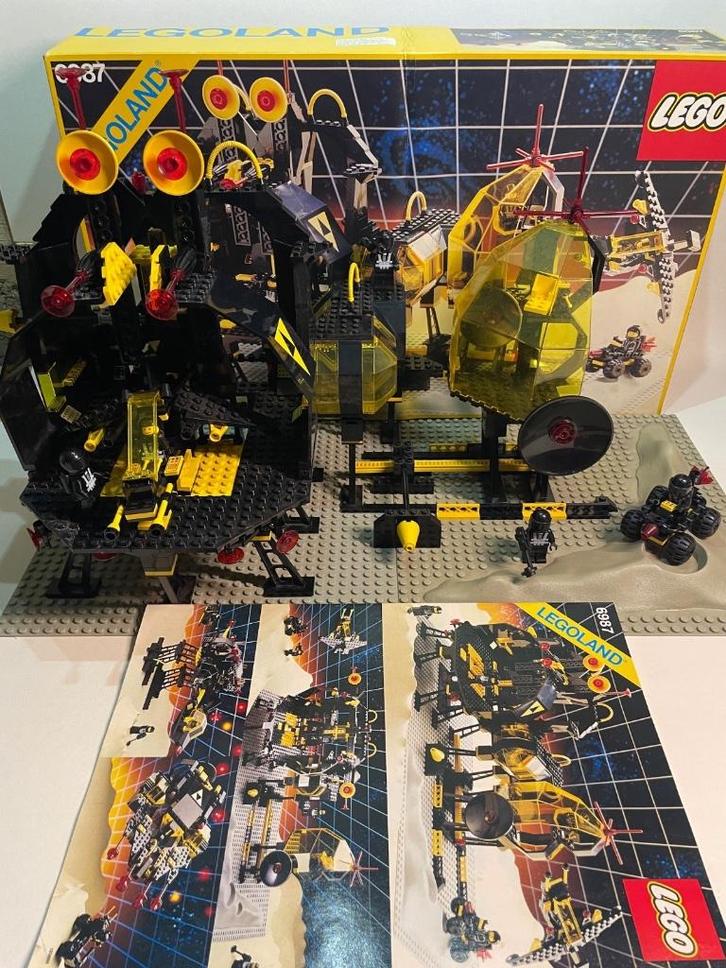Lego Space Blacktron 6987 Message Intercept Base +plan +box, Kinderen en Baby's, Speelgoed | Duplo en Lego, Gebruikt, Lego, Complete set