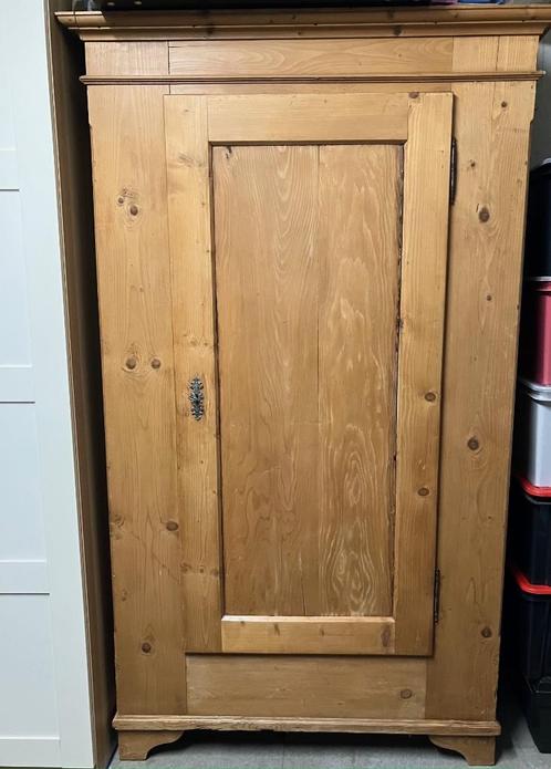 Oude grenen 1 deur kast, Antiek en Kunst, Antiek | Meubels | Kasten, Ophalen