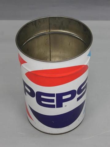 80's XL USA PEPSI Opberg Blik 40x31cm Vintage Reclamebord  beschikbaar voor biedingen