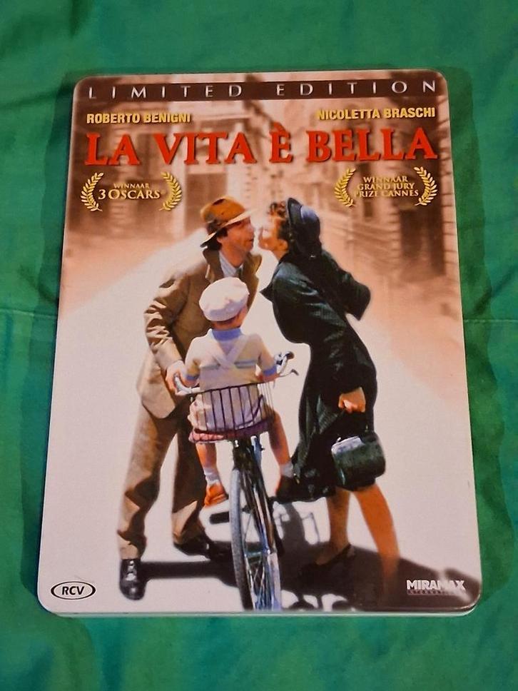 La vita e bella, van Roberto Benigni, in Steelcase, Cd's en Dvd's, Dvd's | Klassiekers, Zo goed als nieuw, Drama, 1980 tot heden
