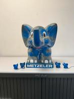 METZELER banden oude reclame olifant XL, Verzamelen, Reclamebord, Gebruikt, Ophalen of Verzenden