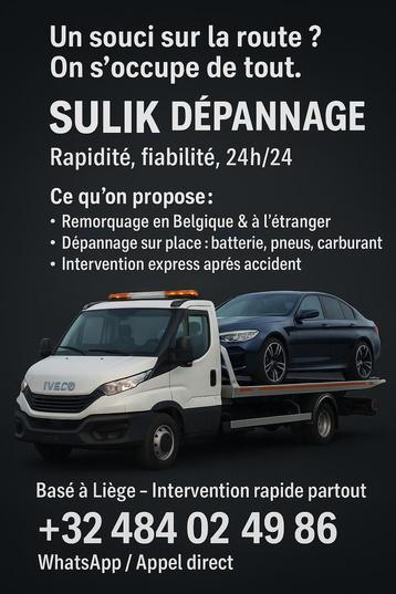 Dépannage & Remorquage 24h/24 beschikbaar voor biedingen