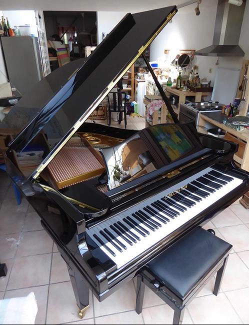 Piano à queue BECHSTEIN, Muziek en Instrumenten, Piano's, Gebruikt, Piano, Zwart, Hoogglans, Ophalen