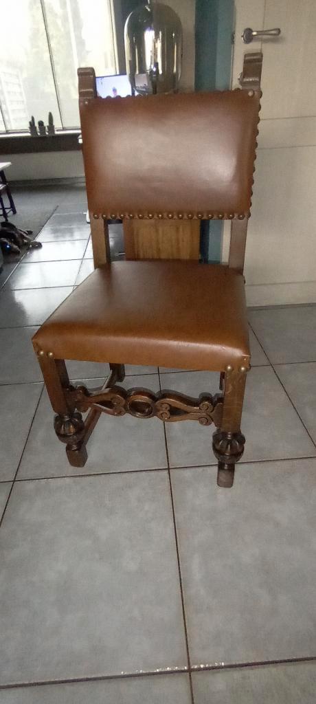 Massief eiken eetplaats,tafel, buffetkast,dressoir,6stoelen., Huis en Inrichting, Complete eetkamers, Gebruikt, 4 tot 6 stoelen