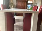 Witte tafel, Huis en Inrichting, Tafels | Eettafels, Ophalen, Gebruikt, Teakhout, 50 tot 100 cm