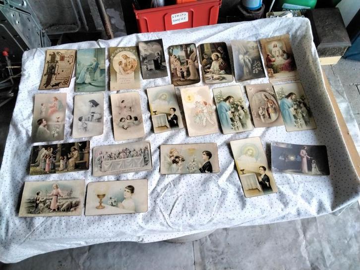 Oude kommunie prentjes, Verzamelen, Bidprentjes en Rouwkaarten, Ophalen