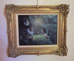 Peinture a l'huile représentant des joueurs de cartes, Antiek en Kunst, Kunst | Schilderijen | Klassiek, Ophalen of Verzenden