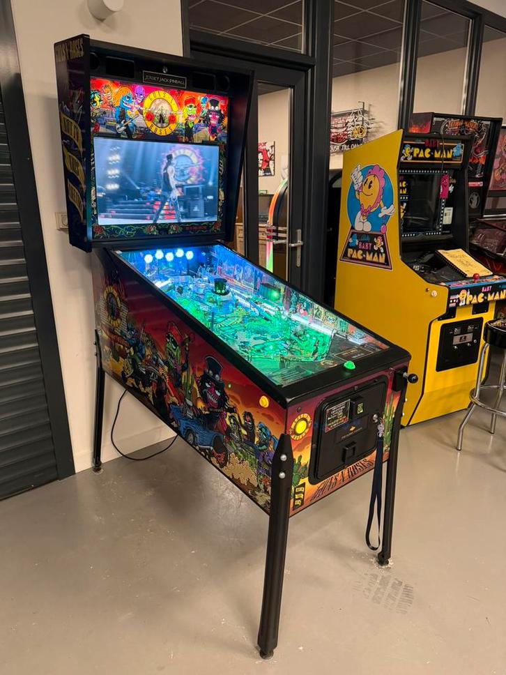 Flipperkast JJP Guns N Roses Not In This Lifetime Pinball, Verzamelen, Automaten | Flipperkasten, Zo goed als nieuw, Dot-matrix