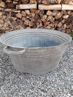 Oude zinken teil/badkuip, Tuin en Terras, Bloembakken en Plantenbakken, Ophalen, Gebruikt