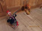 blikken speelgoed Clown met aapje werkend, Antiek en Kunst, Verzenden