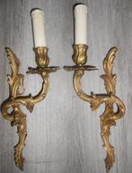 paire applique Louis XV BRONZE, Ophalen, Brons