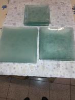 Assiettes carrées en verre(6de20cm/6 de24cm et 6 de28cm)], Maison & Meubles, Cuisine | Vaisselle, Enlèvement, Verre