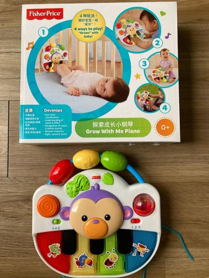 Fisher price mee groei piano 0+, Kinderen en Baby's, Speelgoed | Fisher-Price, Ophalen