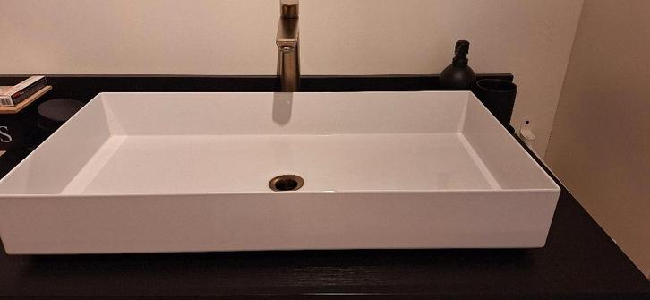 Luxueuze opzetwaskom, Huis en Inrichting, Badkamer | Badkamermeubels, Zo goed als nieuw, Wasbak of Wastafel, Ophalen