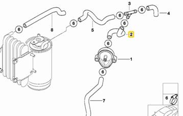 Slang voorgloeiventiel BMW E39 520d oe 13537786811 org nieuw