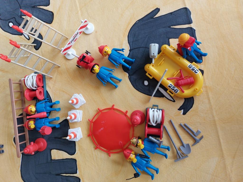 Playmobil 3403+3491 - Pompiers Vintage, Enlèvement, Utilisé, Playmobil en vrac