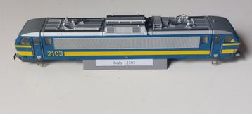 SNCB/NMBS LS MODELLEN MET BLOTE CARROSSERIE SERIE 2103*HO beschikbaar voor biedingen