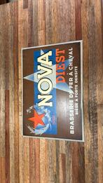 Reclamebord metaal 1935 Brouwerij Nova Diest, Verzamelen, Ophalen of Verzenden, Gebruikt, Reclamebord, Plaat of Schild, Overige merken