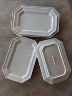 Witte rechthoekige borden, Huis en Inrichting, Keuken | Servies, Ophalen, Gebruikt, Effen, Bord(en)