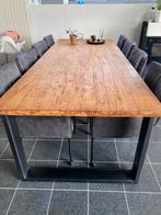 Eettafel teakhout mix rough, Huis en Inrichting, Tafels | Eettafels, Ophalen, Gebruikt, 100 tot 150 cm, Teakhout