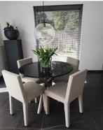 Marmeren design eettafel, Huis en Inrichting, Ophalen, Overige materialen, Gebruikt, Rond