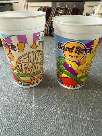 Hard Rock Café. Bekers. 2 stuks beschikbaar voor biedingen
