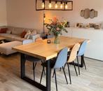 Echte eiken eettafel, Huis en Inrichting, Ophalen, Mooi modern, 100 tot 150 cm, Eikenhout