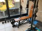 Complete homegym met 131 kg schijven, Sport en Fitness, Ophalen, Zo goed als nieuw, Benen