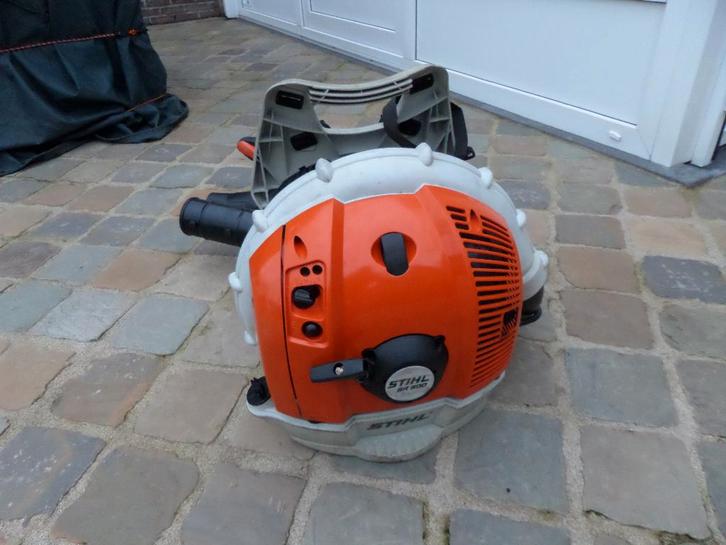 Bladblazer van STIHL type BR600, Tuin en Terras, Bladblazers, Gebruikt, Ruggedragen, Benzine, Ophalen of Verzenden