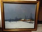 Olieverfschilderij Winterlandschap door Ludo Laagland, Antiek en Kunst, Kunst | Schilderijen | Klassiek, Ophalen