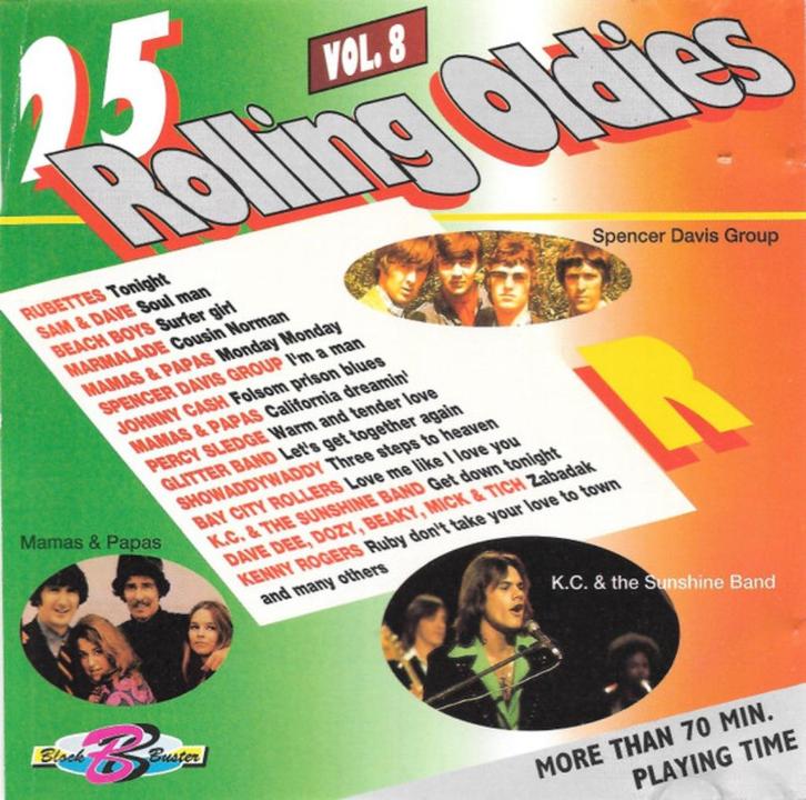 25 Rolling Oldies Vol. 8 - Cd = Mint, Cd's en Dvd's, Cd's | Rock, Zo goed als nieuw, Poprock, Ophalen of Verzenden