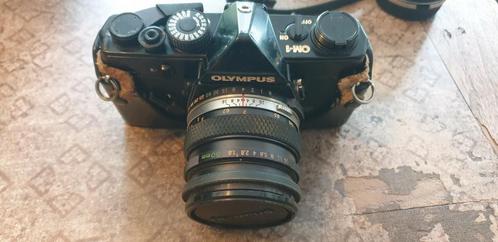 Complete vintage cameraset Olympus OM-1 spiegelreflex, Audio, Tv en Foto, Fotocamera's Analoog, Gebruikt, Spiegelreflex, Olympus