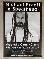 Poster Michael Franti & Spearhead in Vooruit Gent 2003, Ophalen of Verzenden, Zo goed als nieuw