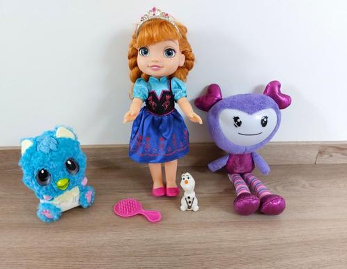 Poppen - Anna Disney Frozen/Hatchimals/Brightlings, Kinderen en Baby's, Speelgoed | Poppen, Gebruikt, Overige typen, Ophalen
