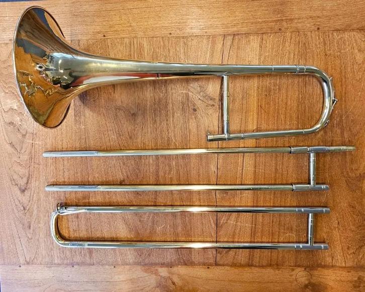 Migma German Style Bb Tenor Trombone, Muziek en Instrumenten, Blaasinstrumenten | Trombones, Zo goed als nieuw, Tenor, Ophalen