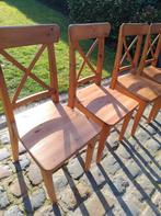 4 houten stoelen, Ophalen