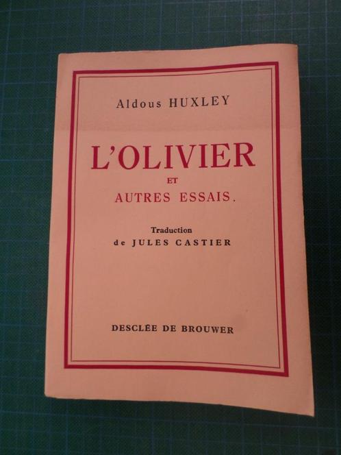 L’olivier et autres essais (Aldous Huxley) – 1946 – 295 page, Boeken, Literatuur, Gelezen, Europa overig, Ophalen of Verzenden