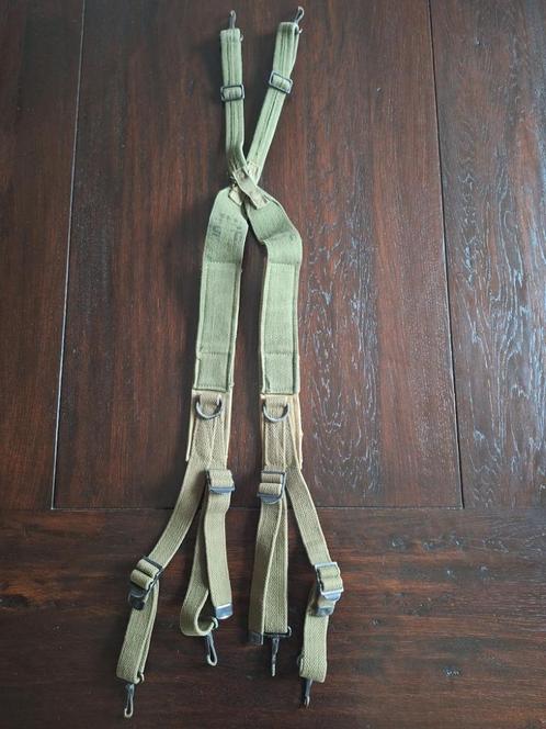 US M1943 suspenders 1945 transitional with laundry number!, Verzamelen, Militaria | Tweede Wereldoorlog, Verzenden