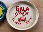 3 emaille bierplateaus, Ophalen, Gebruikt, Reclamebord, Plaat of Schild, Overige merken