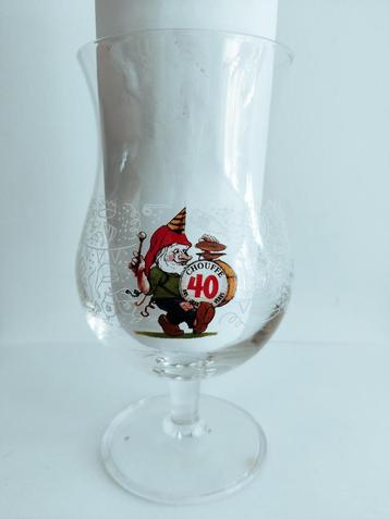 Bierglas 40 jaar La chouffe, Ophalen of Verzenden, Nieuw, Bierglas
